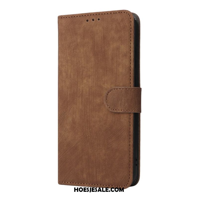 Leren Hoesje Oppo Find X9 5g Suède-effect Met Bandje Bescherming Hoesje