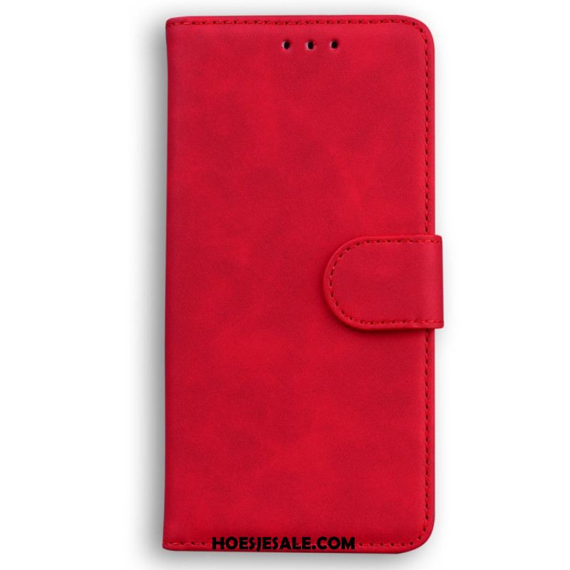 Leren Hoesje Oppo Reno 12 5g Suède-effect Bescherming Hoesje