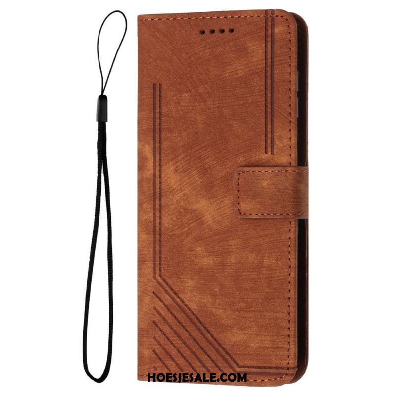 Leren Hoesje Oppo Reno 13 5g Retro Stijl Bescherming Hoesje
