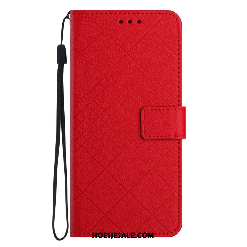 Leren Hoesje Oppo Reno 13 Pro 5g Diamanten Bescherming Hoesje