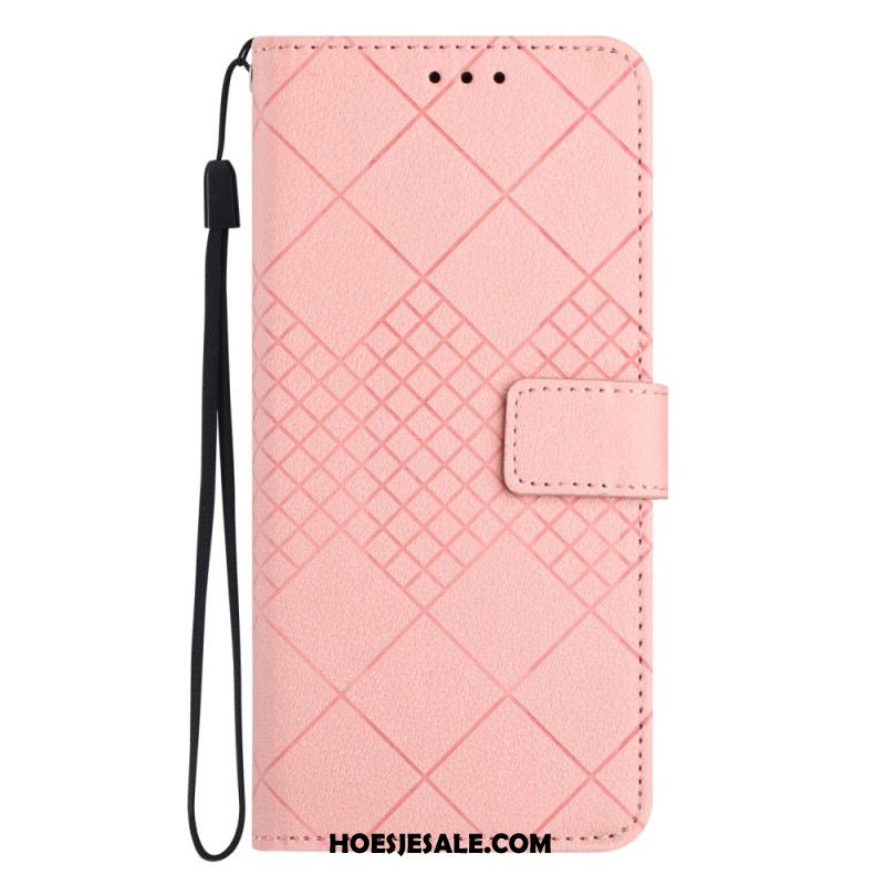 Leren Hoesje Oppo Reno 13 Pro 5g Diamanten Bescherming Hoesje