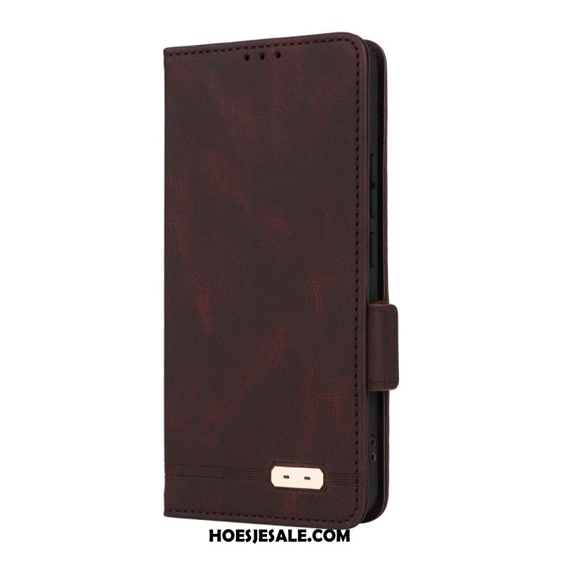 Leren Hoesje Oppo Reno 13f 4g / 5g / 13 Fs 5g Retro Design Bescherming Hoesje