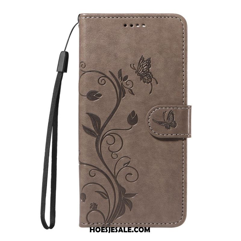 Leren Hoesje Oppo Reno 14 5g Kleine Bloemen