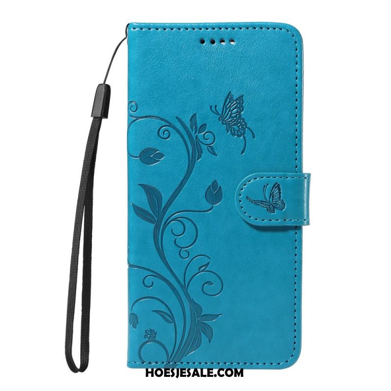 Leren Hoesje Oppo Reno 14 5g Kleine Bloemen