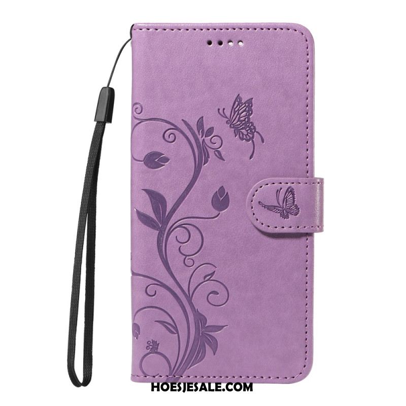 Leren Hoesje Oppo Reno 14 5g Kleine Bloemen