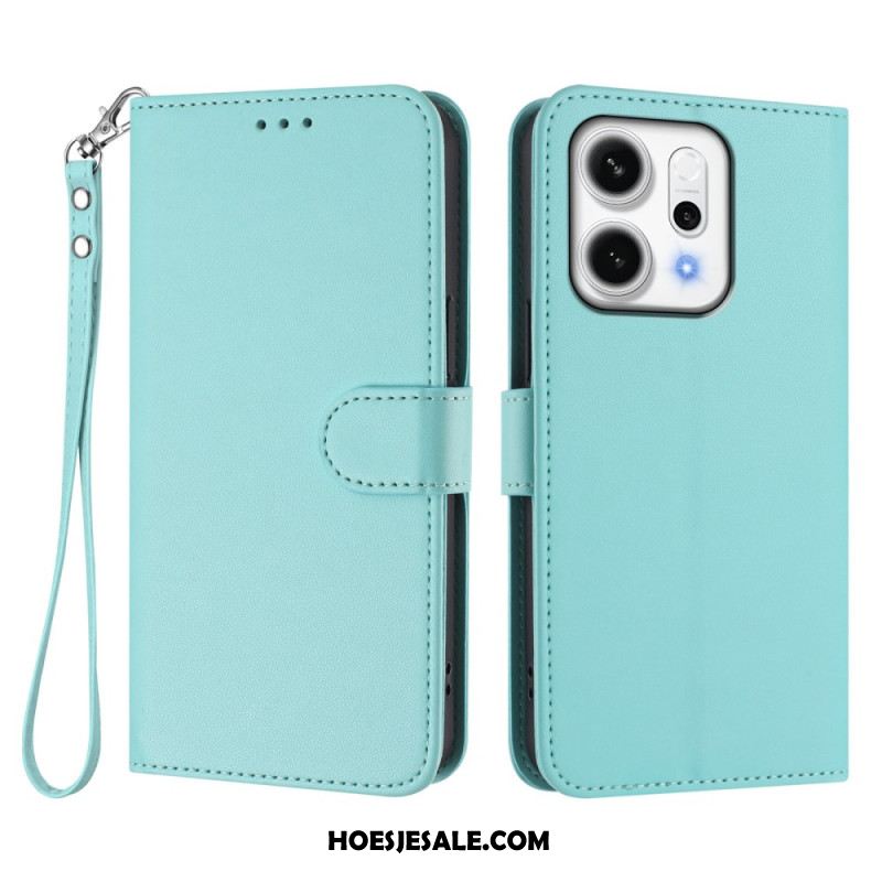 Leren Hoesje Oppo Reno 14 5g Monochroom