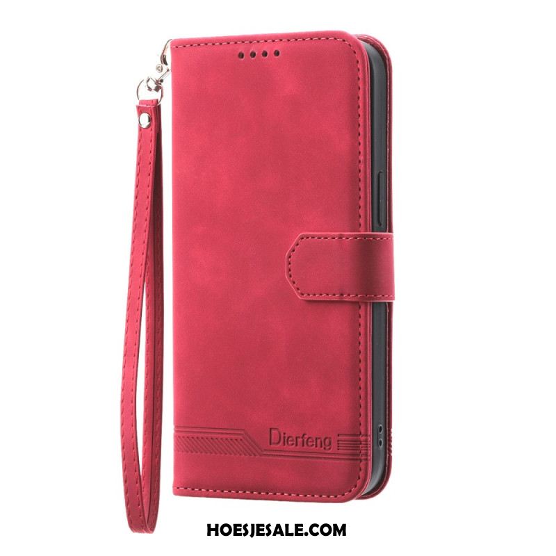 Leren Hoesje Oppo Reno 14 Pro 5g Dierfeng Bescherming Hoesje