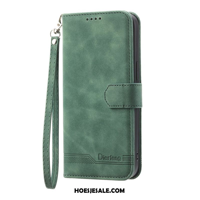 Leren Hoesje Oppo Reno 14 Pro 5g Dierfeng Bescherming Hoesje