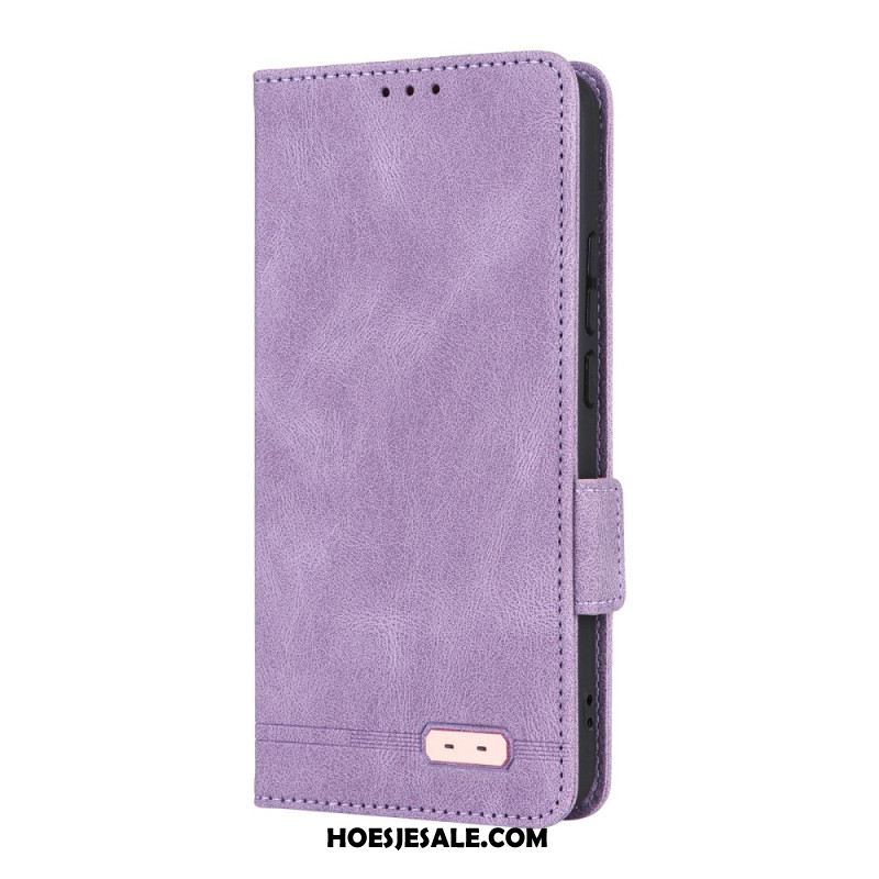 Leren Hoesje Oppo Reno 14 Pro 5g Vintage Suède-effect Bescherming Hoesje