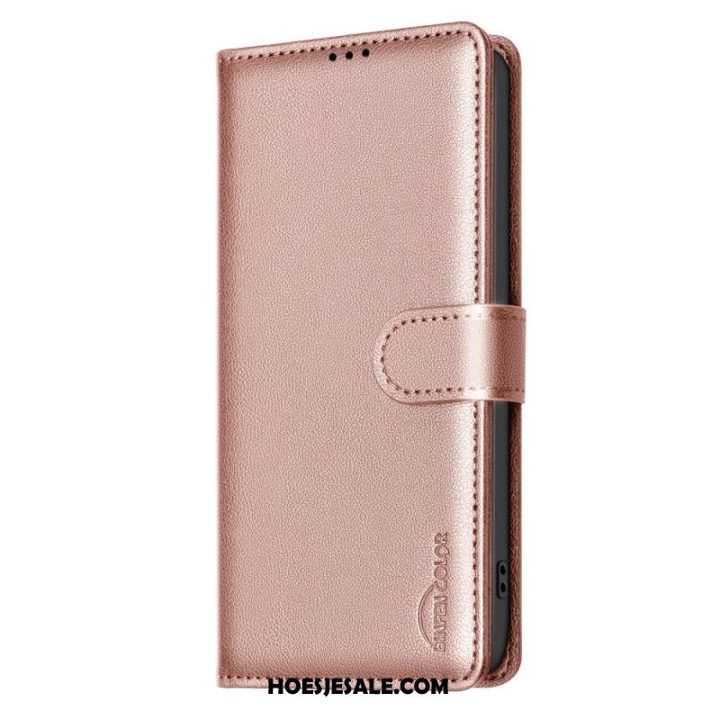 Leren Hoesje Oppo Reno 14f 5g Binfen-kleur Bescherming Hoesje