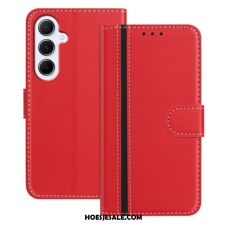 Leren Hoesje Samsung Galaxy A17 4g / 5g Gekleurde Rand