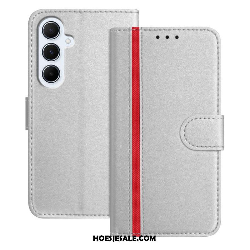 Leren Hoesje Samsung Galaxy A17 4g / 5g Gekleurde Rand