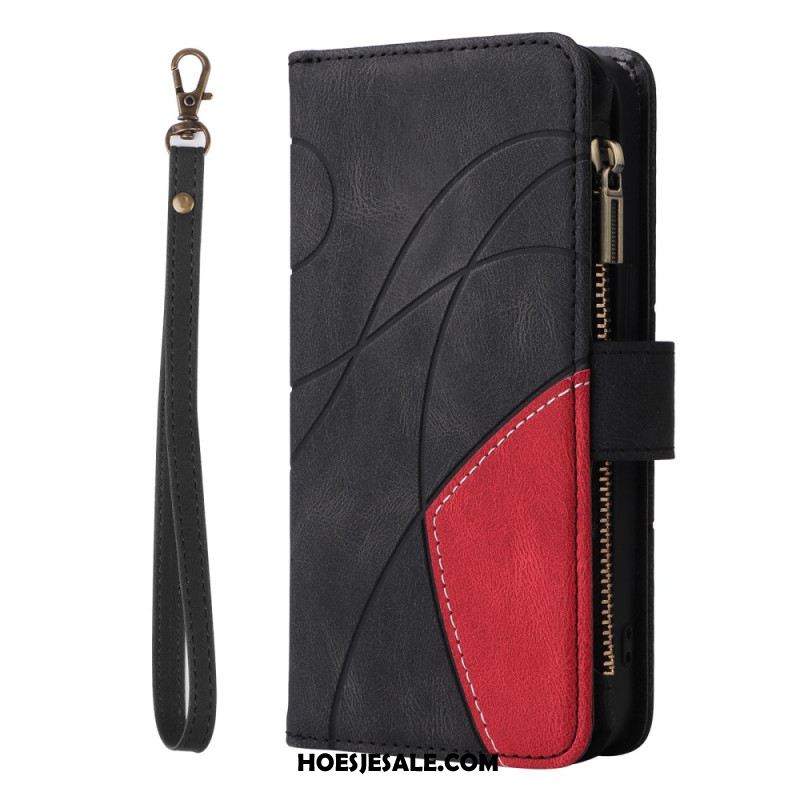 Leren Hoesje Samsung Galaxy A17 4g / 5g Golvende Portemonnee Bescherming Hoesje