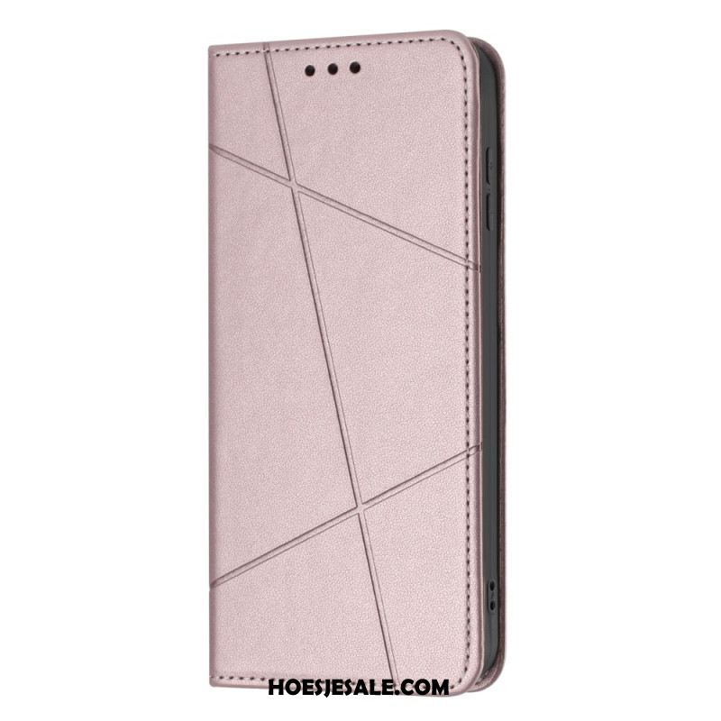 Leren Hoesje Samsung Galaxy A17 4g / 5g Strepen Bescherming Hoesje