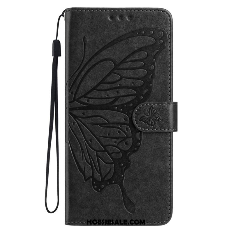 Leren Hoesje Samsung Galaxy A17 4g / 5g Vlinderdesign Bescherming Hoesje