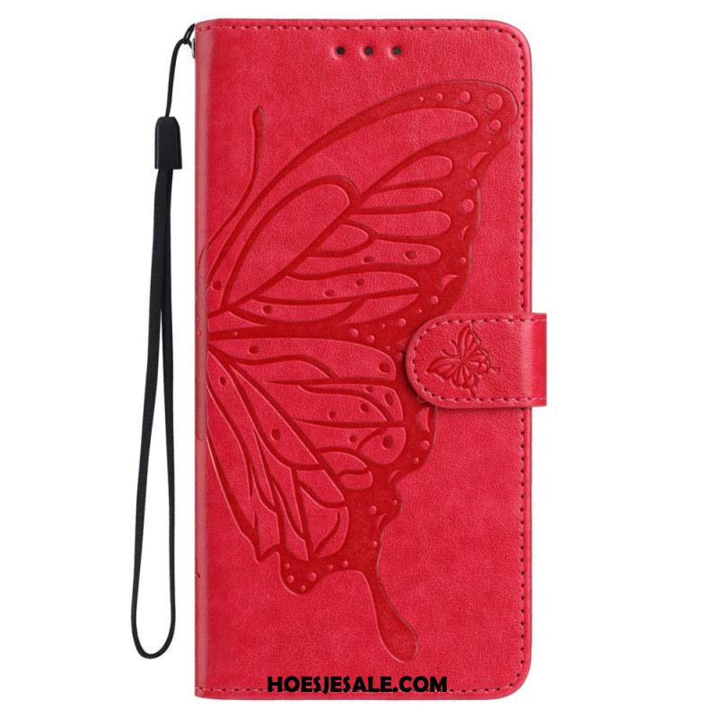 Leren Hoesje Samsung Galaxy A17 4g / 5g Vlinderdesign Bescherming Hoesje