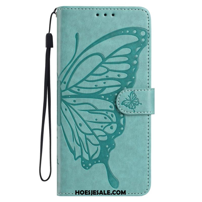 Leren Hoesje Samsung Galaxy A17 4g / 5g Vlinderdesign Bescherming Hoesje