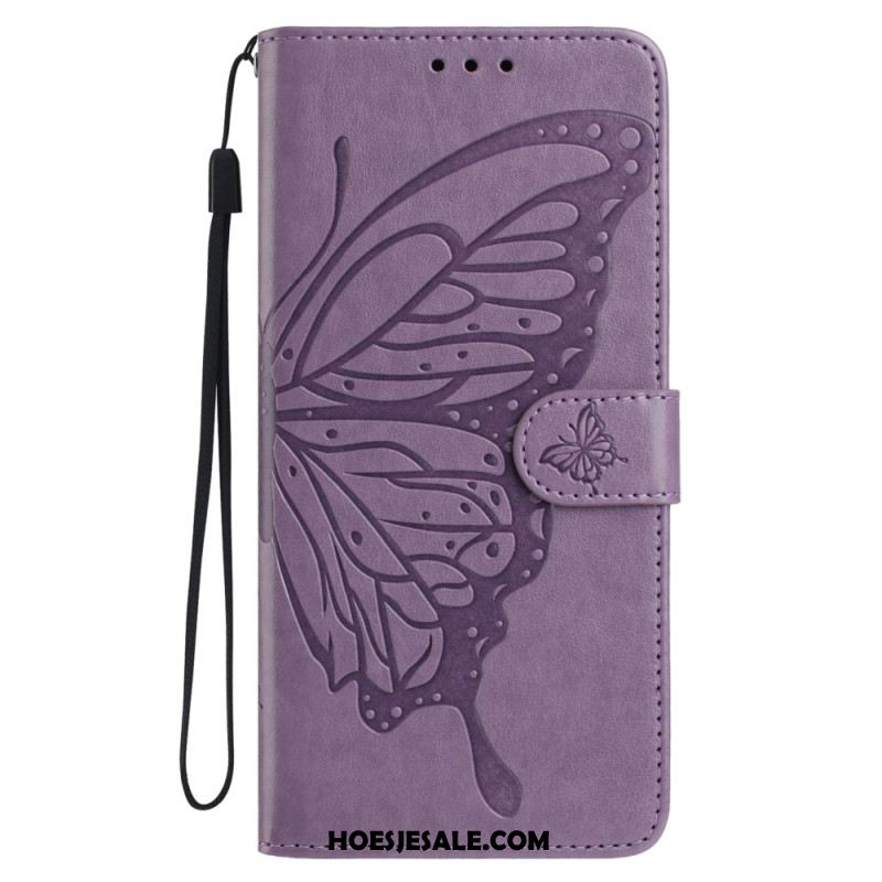 Leren Hoesje Samsung Galaxy A17 4g / 5g Vlinderdesign Bescherming Hoesje