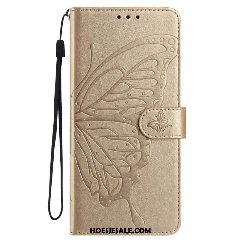 Leren Hoesje Samsung Galaxy A17 4g / 5g Vlinderdesign Bescherming Hoesje