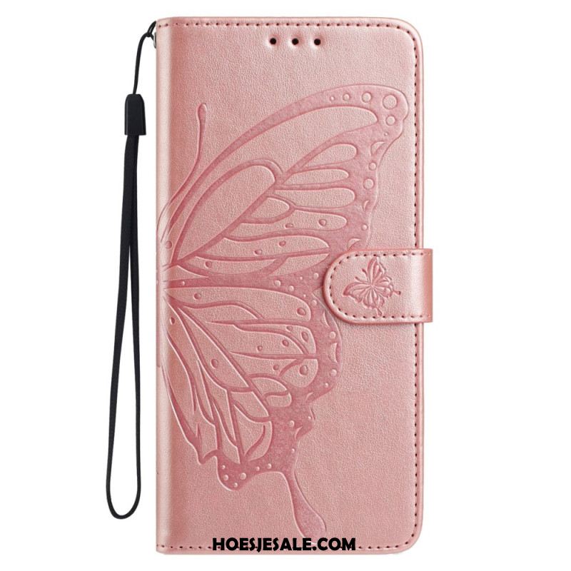 Leren Hoesje Samsung Galaxy A17 4g / 5g Vlinderdesign Bescherming Hoesje