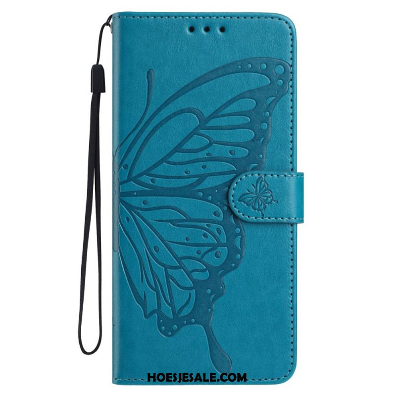 Leren Hoesje Samsung Galaxy A17 4g / 5g Vlinderdesign Bescherming Hoesje