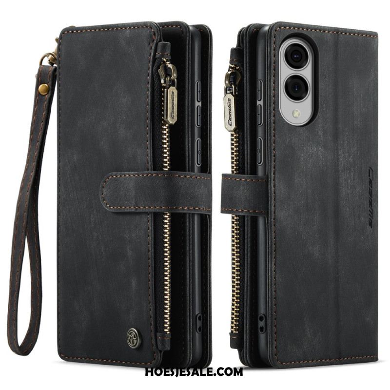 Leren Hoesje Samsung Galaxy S25 5g Edge Caseme Portemonnee