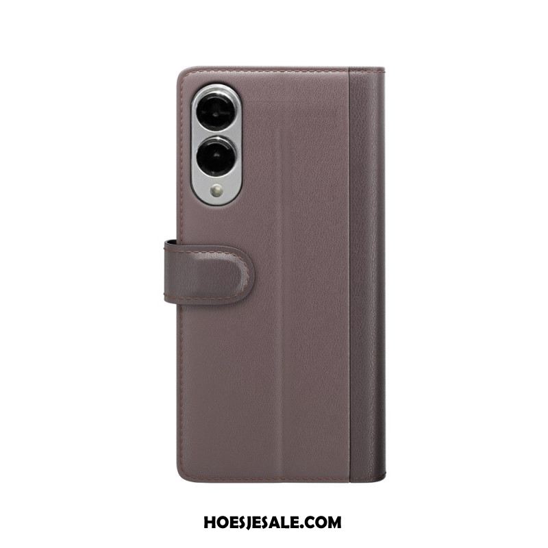 Leren Hoesje Samsung Galaxy S25 5g Edge Echt Leer