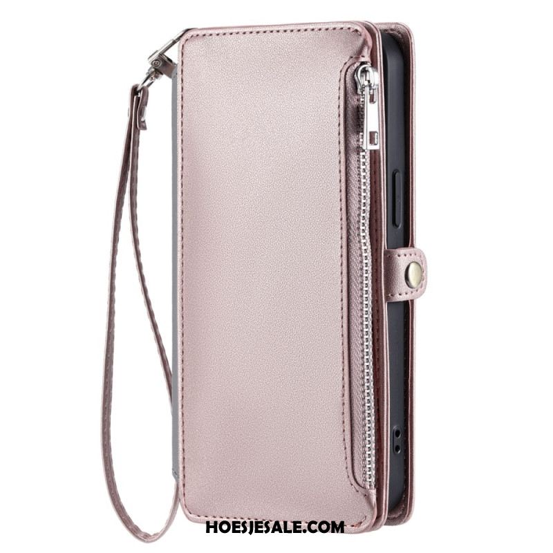 Leren Hoesje Samsung Galaxy S25 5g Edge Ergonomische Polsband