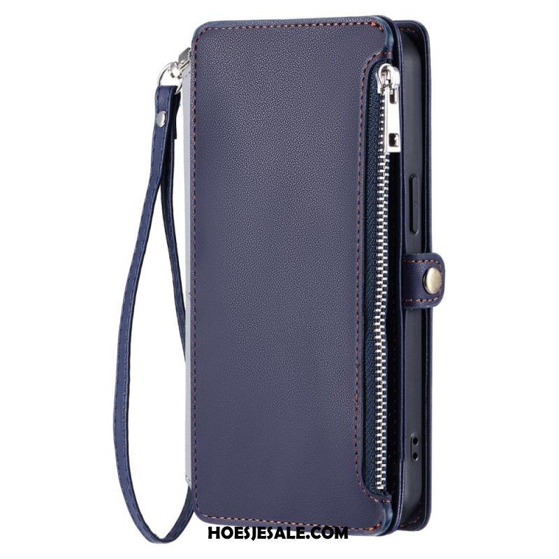 Leren Hoesje Samsung Galaxy S25 5g Edge Ergonomische Polsband