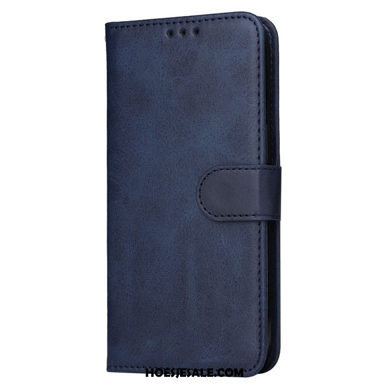 Leren Hoesje Samsung Galaxy S25 5g Edge Kalfsleertextuur Bescherming Hoesje