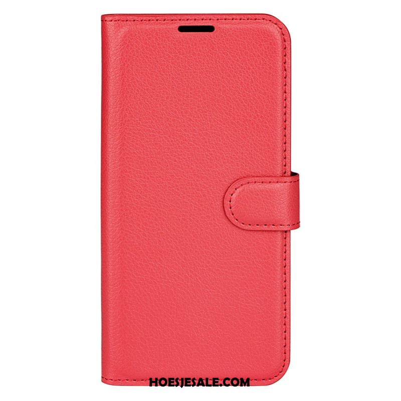 Leren Hoesje Samsung Galaxy S25 5g Edge Lychee Kunstleer Bescherming Hoesje