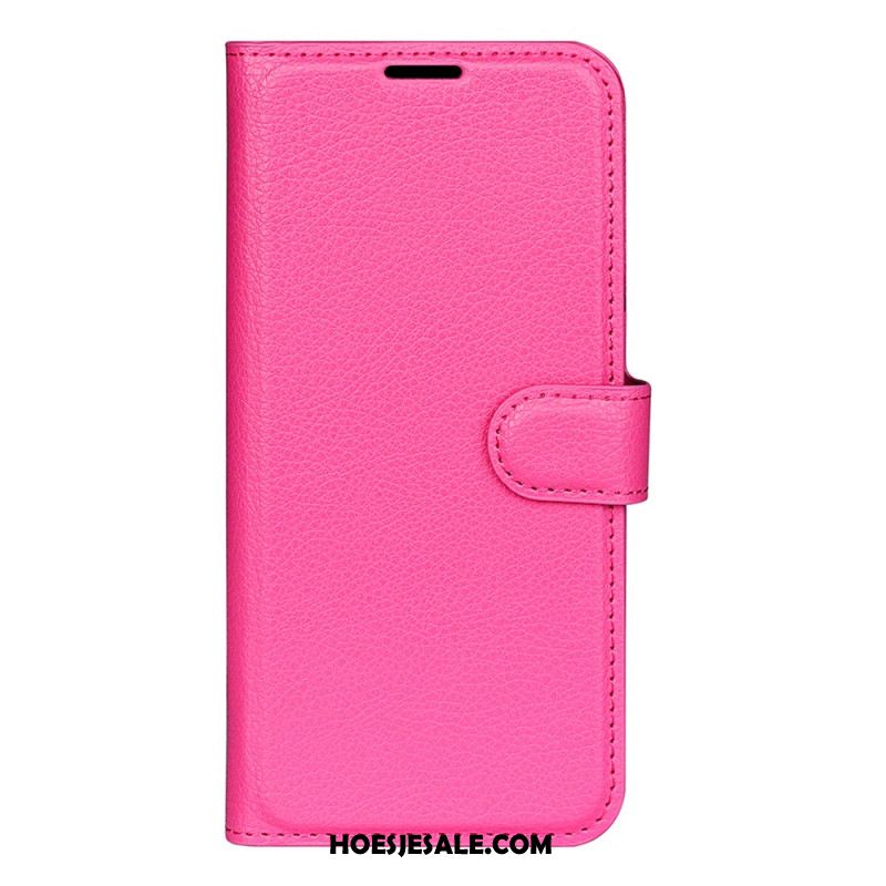 Leren Hoesje Samsung Galaxy S25 5g Edge Lychee Kunstleer Bescherming Hoesje