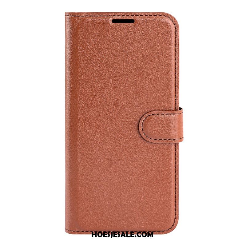 Leren Hoesje Samsung Galaxy S25 5g Edge Lychee Kunstleer Bescherming Hoesje