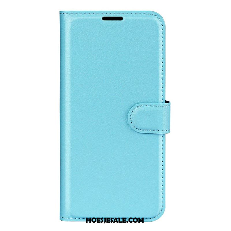 Leren Hoesje Samsung Galaxy S25 5g Edge Lychee Kunstleer Bescherming Hoesje