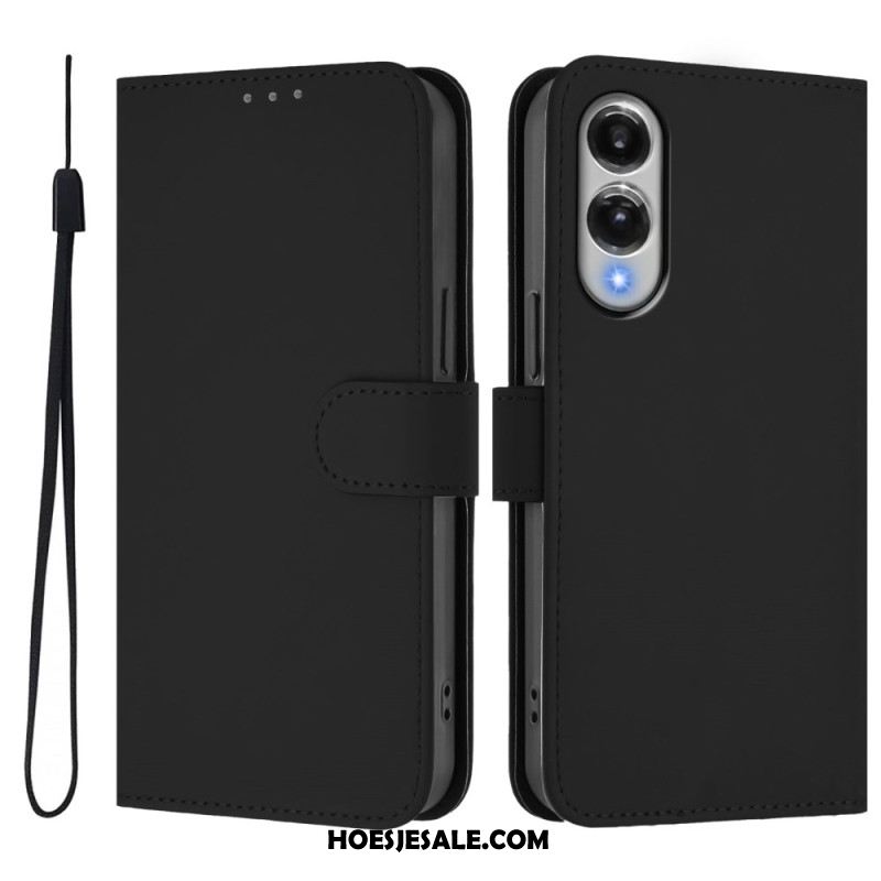 Leren Hoesje Samsung Galaxy S25 5g Edge Monochroom