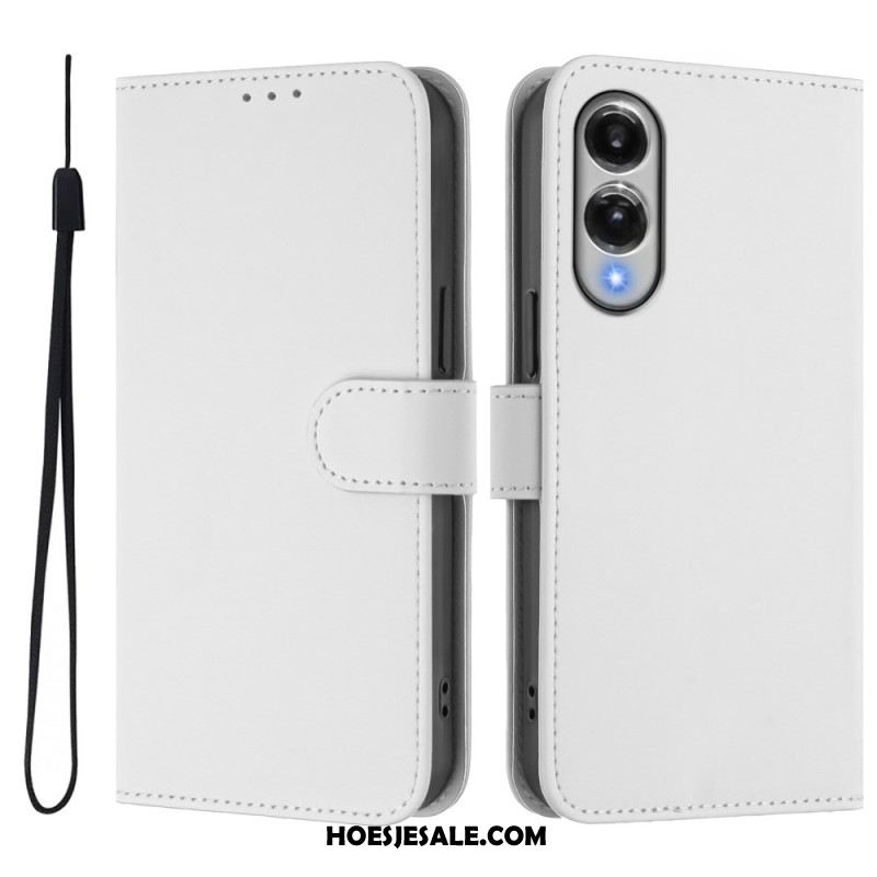 Leren Hoesje Samsung Galaxy S25 5g Edge Monochroom