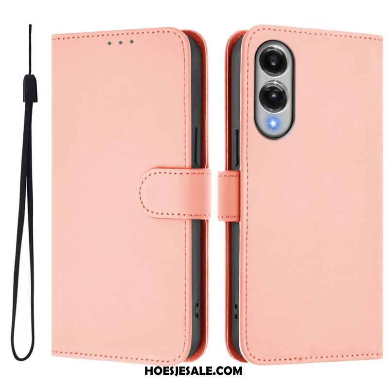 Leren Hoesje Samsung Galaxy S25 5g Edge Monochroom