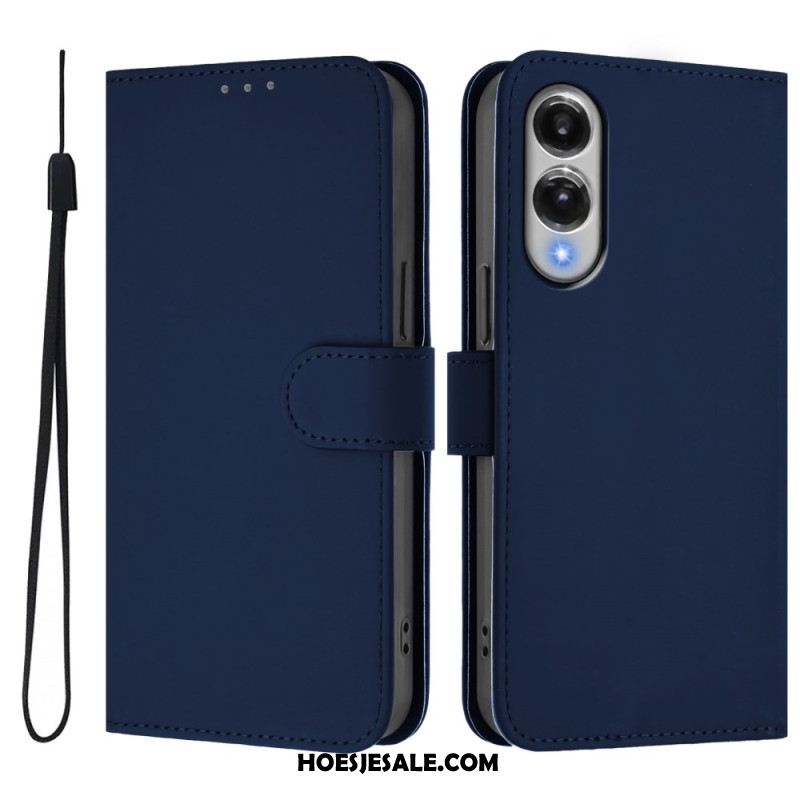 Leren Hoesje Samsung Galaxy S25 5g Edge Monochroom