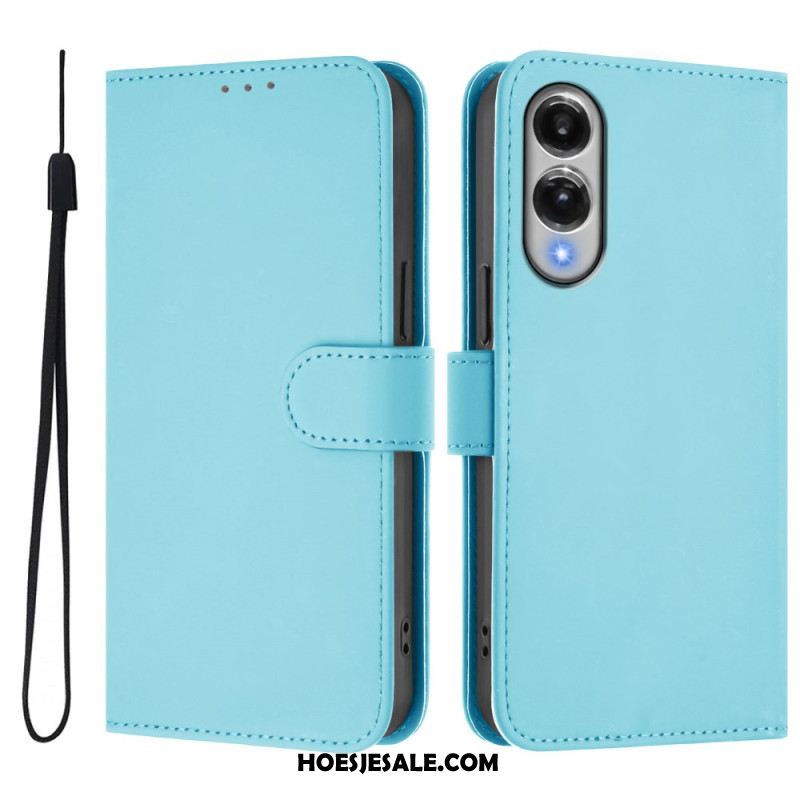 Leren Hoesje Samsung Galaxy S25 5g Edge Monochroom