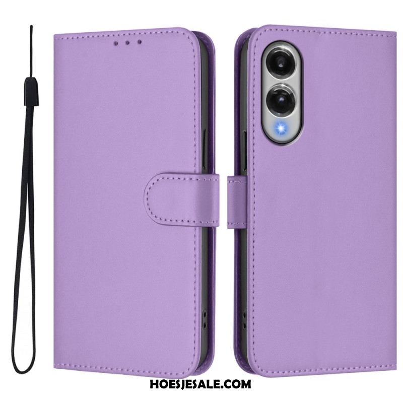 Leren Hoesje Samsung Galaxy S25 5g Edge Monochroom