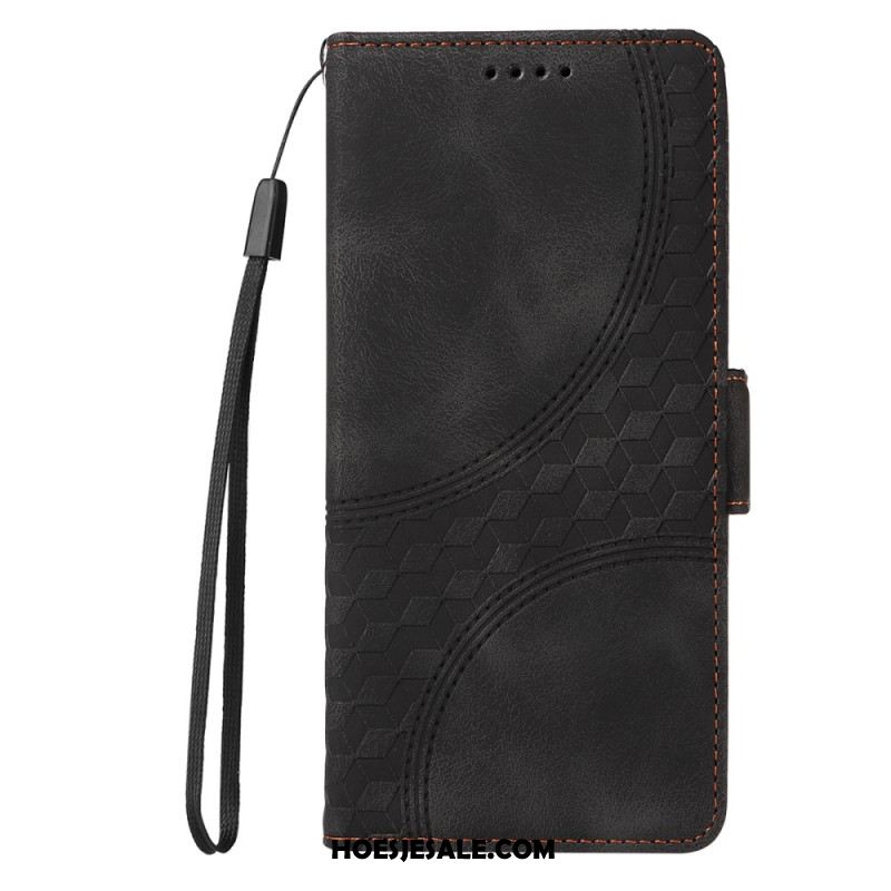 Leren Hoesje Samsung Galaxy S25 5g Edge Sterrendesign Bescherming Hoesje