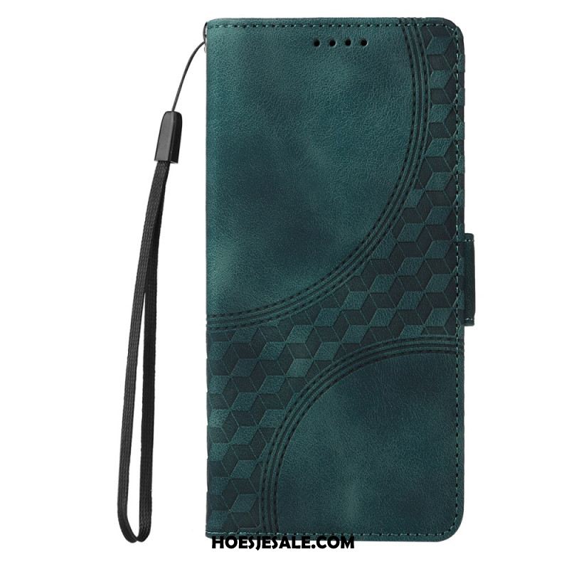 Leren Hoesje Samsung Galaxy S25 5g Edge Sterrendesign Bescherming Hoesje