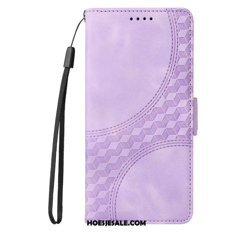 Leren Hoesje Samsung Galaxy S25 5g Edge Sterrendesign Bescherming Hoesje