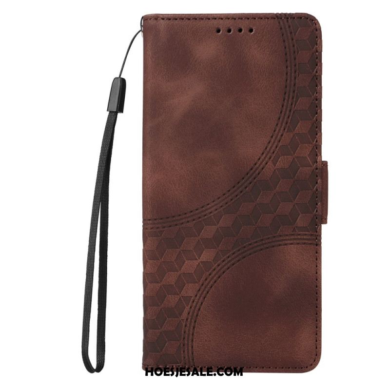 Leren Hoesje Samsung Galaxy S25 5g Edge Sterrendesign Bescherming Hoesje