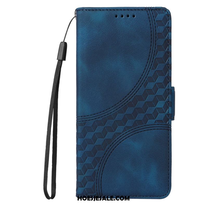 Leren Hoesje Samsung Galaxy S25 5g Edge Sterrendesign Bescherming Hoesje