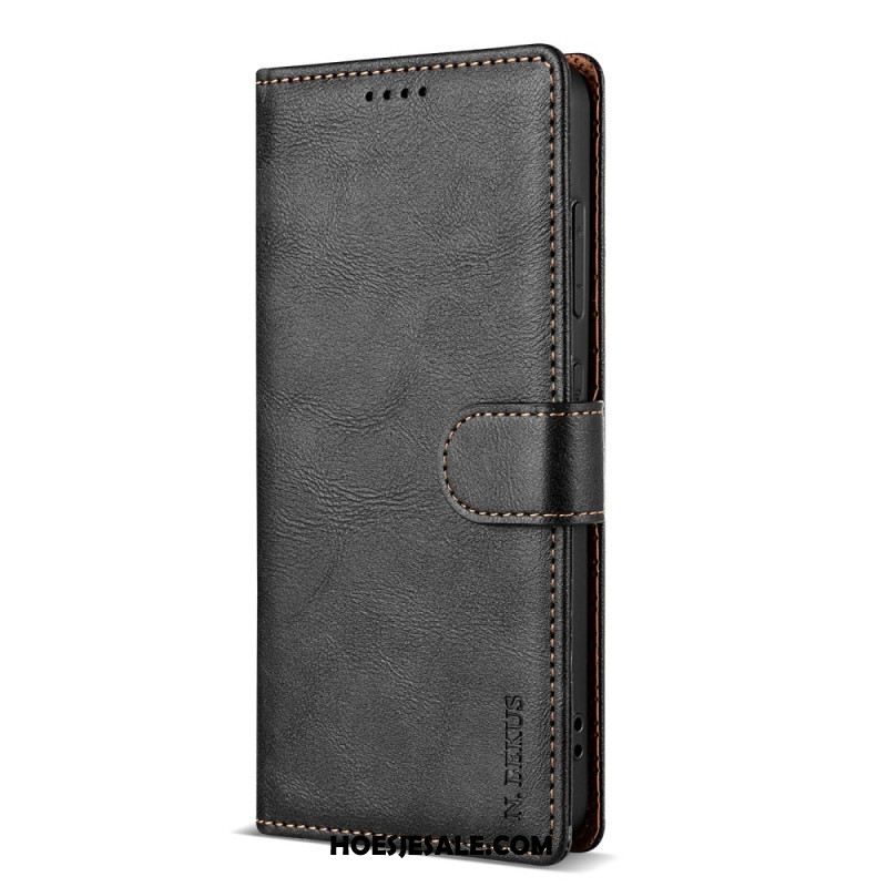 Leren Hoesje Samsung Galaxy S25 5g Lcimeeke Bescherming Hoesje