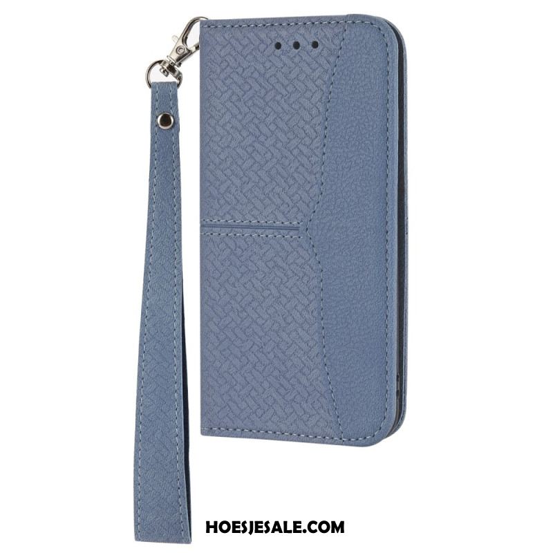 Leren Hoesje Samsung Galaxy S25 5g Sierlijke Rand Bescherming Hoesje