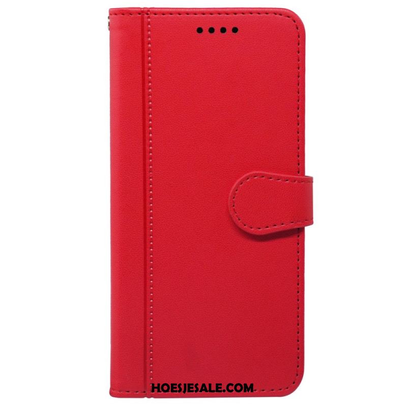 Leren Hoesje Samsung Galaxy S25 5g Vintage Stijl Bescherming Hoesje
