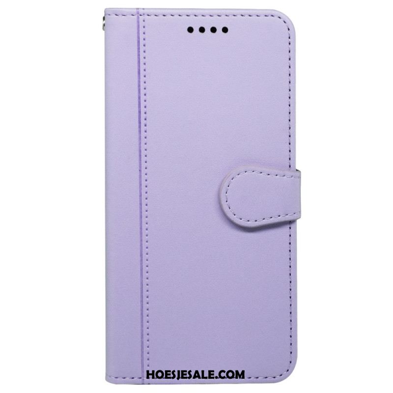 Leren Hoesje Samsung Galaxy S25 5g Vintage Stijl Bescherming Hoesje