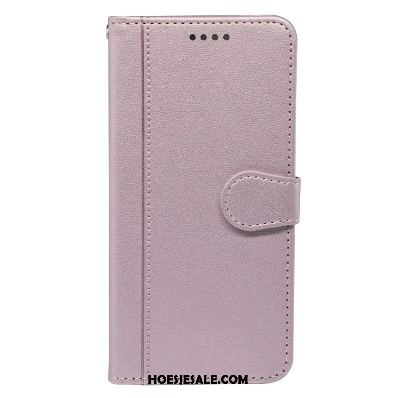 Leren Hoesje Samsung Galaxy S25 5g Vintage Stijl Bescherming Hoesje